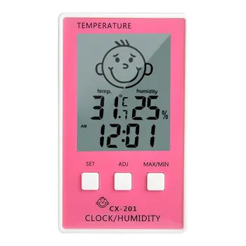 3 v 1, Digitalna Ura, Temperatura Higrometer Logger Meter Thermometre Higrometre Zaprtih Termometer za Otroška Soba/ Kopalnica