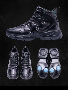 ONEMIX 2020 nov prihod Moških Zimskih čevljev, Toplo Volno Superge Nepremočljiva Prostem vojak Čevlji policist Čevlji