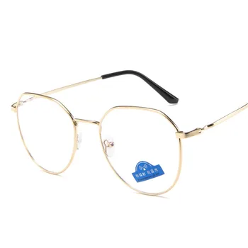 Yoovos 2021 Očal Okvir Retro ženska Očala Okvirji Krog Okulary blagovno Znamko Design Očala Modre Svetlobe Ogledalo Gafas De Mujer