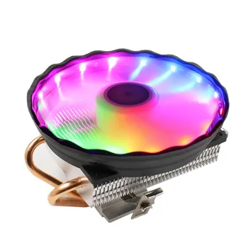 RGB LED CPU Hladilnika Ventilatorja 2 Heatpipe 12V Hladilnik 120 mm Hladilni Ventilator hladilnika Hladilnik za procesor Intel LAS 1150 1155 1156 775 1366 za AMD