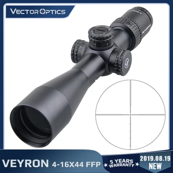 Vector Optics Veyron 4-16x44 Zračno Puško Področje FFP Riflescope Ultra Kratko Kompaktno 1/10 MIL .22 .25LR Tudi Ustreza Kratek Strelnega orožja, ki
