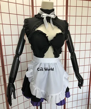 Usoda Grand Da Mash Kyrielight Seksi Cev Vrhovi Devica Predpasnik Enotno Obleko, Obleko Anime Cosplay Kostumi