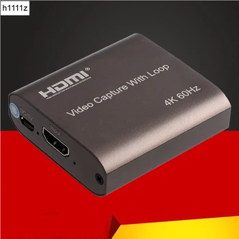 4K 60hz Loop Out HDMI Zajemanje Kartico Avdio Video Snemanje Plošče v Živo Pretakanje USB 1080p 60fps Grabežljivac za PC PS4 Igra DVD Kamere