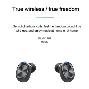 Brezžične Slušalke TWS Bluetooth 5.0 Mini Čepkov Stereo Bas B9 Moč Zaslon šumov Šport Nepremočljiva Slušalka V Uho
