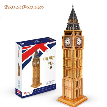 51.7 cm Big Ben, Tower kartonske skupščine model mini Micro Krajine DIY Miniaturne zgradbe 3D puzzle igrače stavbe igrače