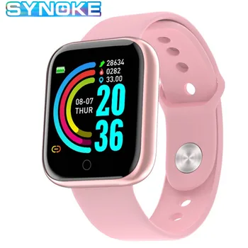 Pametno Gledati Moški Ženske 2020 SYNOKE blagovne Znamke Smartwatch Za IOS Android IP67 Elektronika Fitnes Tracker Bluetooth Smart ure