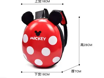Disney otroška Risanka Hardshell Nahrbtnik Mickey Minnie jajčne lupine Vrtcu Fant in Dekle Srčkan šolska torba