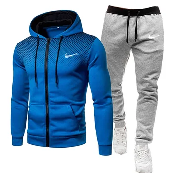 2021 nova moda za moške hooded športna moška oblačila za tek šport čeveljčki za moške, ki teče športna majica + hlače 2