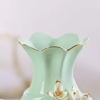 Keramični slon Moda ustvarjalne povzetek cvetje vaza lonec doma dekor obrti soba, poročna dekoracija obrt figurice