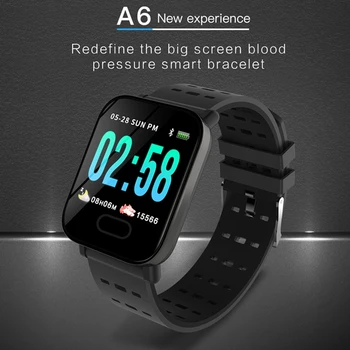 A6 Smart Band ligent Srčnega utripa Fitnes Tracker Pametna Zapestnica Nepremočljiva Manšeta Watch