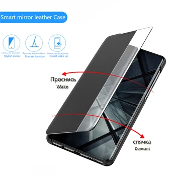 Za Samsung Galaxy S8 S9 S10 S20 Plus Ultra Primeru Flip smart zbudi Telefon Hrbtni Pokrovček Coque