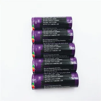 Usb polnilne baterije 18650 3500mah z Micro USB, baterije za baterije Bliskavico
