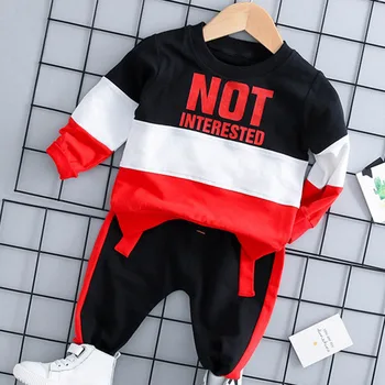 Fantje' oblačila Hooded Trenirka za Baby Boy Oblačila, ki Mozaik Šport bo Ustrezala Otrok Zadrgo Jakna + Sweatpants Otroci Oblačila