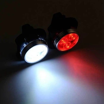Na prostem Kolesarska nepremočljiva COB 3 LED USB Polnilne 4 Načini Kolo Noč rideFront Glavo Svetilka & Zadaj Rep Svetlobe