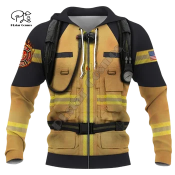 Moški ženske Gasilska ZDA Zastavo, Tiskanje 3d hoodies gasilci suknjič Sweatshirts zadrgo Unisex dolgimi rokavi Pulover trenirko suknjič