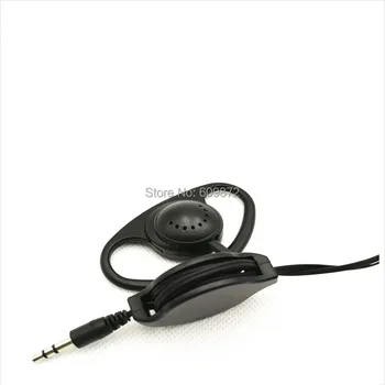 3,5 mm D Oblika držalo za uho Zložljive Slušalke Eno Stran Slušalka Položeni Slušalki za turistično vodenje sistema Walkie Talkie 2pcs/veliko