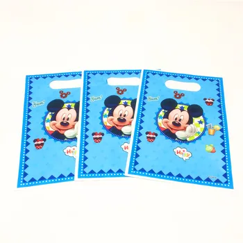 Disney Mickey Miške Minnie Temo Stranka Darilne Vrečke Stranka Dekoracijo Plastičnih Candy Bag Plen Vreča Za Otroški Festival Stranka Dobave