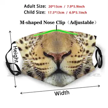 Afriške Leopard Obraz Foto maske za obraz Maska DIY Stroj Filter Pm2.5 Usta Trending Leopard Maske Za Obraz Obraz Leopard Obraz Leopard
