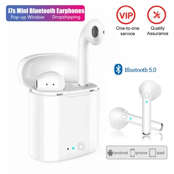 I7s mini Bluetooth Slušalke slušalke Športne Čepkov Brezžične HI-fi Slušalke Primeru Za Iphone Xiaomi Redmi Samsung Mobilni Telefon