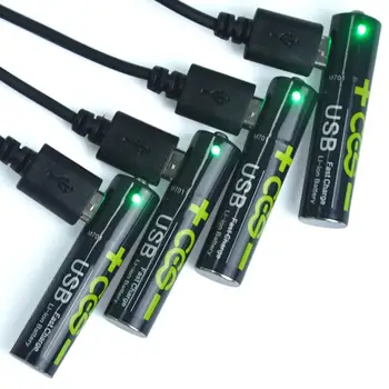 2020 NOVO 1,5 V AAA 1100mwh li-polymer akumulatorske Igrače baterije Za fotoaparat,igre, + USB polnjenje linija
