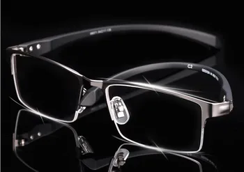 Nova moda za Moške kovinski obravnavi očala pol-rim poslovni okvir branje očala +100 +150 +200 +250 +300 +350 +400 +600