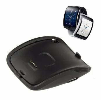 Adecuado par Samsung Galaxy Prestavi S SM-R750 base de cargador reloj de inteligente negro base de carga USB