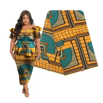 Afriške tkanine pravi pravi vosek bombaž vosek ,afriške tiskane tkanine, bombaž Nigerija H17120101