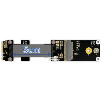 M. 2 WiFi A. E ključ za mPCIe mini PCI-e Brezžična Omrežna Kartica Podaljšek Linije Prilagodljiv Mini pci-e wifi Bluetooth Riser R56SF
