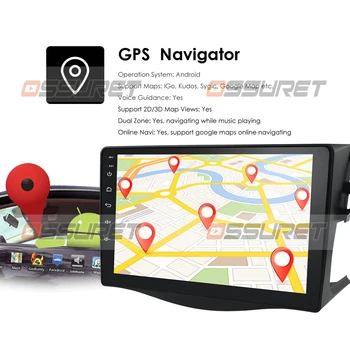 Android 10 GPS Navi Avto Večpredstavnostna DVD Video Predvajalnik Za Toyota RAV4 Rav 4 2007 2008 2009 2010 2011 2012 (Radio, Gps 2DIN BT
