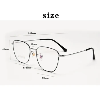 Titana Moških Očal Okvir velikosti Gafas Ženski Dvo-barvni IP plating Super lahka Opticas Očala