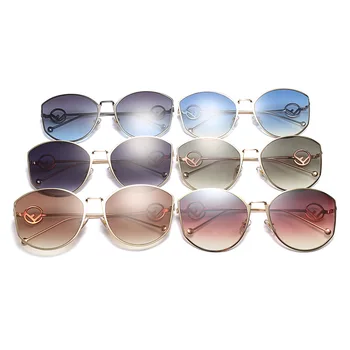 LONSY Retro Visoke Kakovosti Prevelik Krog sončna Očala Ženske blagovne Znamke Oblikovalec sončna Očala Za Žensko Oculos De Sol Gafas UV400