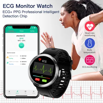 2021 Pametno Gledati Moške EKG+PPG v Kombinaciji z AI Diagnozo Srčnega utripa M8P Watch Poslovnih Smartwatch za Samsung Android, IOS