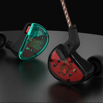 KZ AS10 5BA HiFi Stereo in-Ear Slušalke z Visoko Ločljivostjo Slušalka Slušalke z 0,75 mm 2 pin Kabel Pet Uravnotežen Armature Voznika