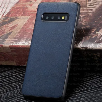 Za Samsung Galaxy S10 Plus primeru Luxury Letnik PU Usnje Nazaj Primeru Pokrovček za Galaxy Note10 Plus Opomba 10 Primeru S10 S10e Primeru