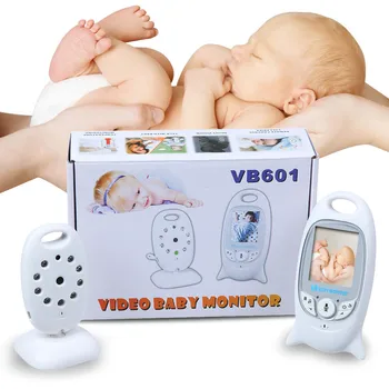 618 baby klic monitor bebes con camara 2,0-palčni LCD-IR Night Vision Senzor Temperature 8 Lullabies Video Interfoni baby fone
