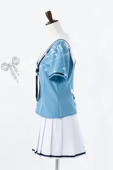 Japonski Vroče Anime BanG Sanje! cosplay TOJAMA Kasumi/HANAZONO Tae/YAMABUKI Saya cos JK Šolskih uniformah dekleta Mornar oblačila