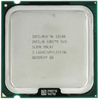 Intel Core 2 Duo E8500 Procesor SLB9K SLAPK 3.16 GHz, 6 MB 1333 Socket 775 cpu