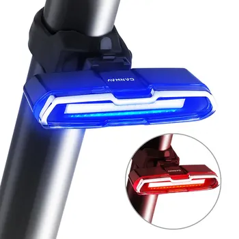 FSTE-Kolo Rep Lahka, Ultra Svetla Luč Kolo USB Polnilna LED Kolesa Zadaj Lučka 5 Svetlobe Način Žarometi s Rdeča + Modra