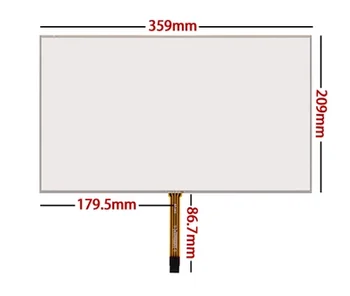 359*209 mm za 15,6 palčni zaslon na dotik prenosnik LCD upor 4 žice ročno napisani odebeljeno industrijsko steklo