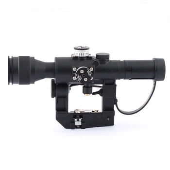 SVD 4x24 optične pogled Puška Področje Taktičnih Rdeče Osvetljena Pogled Riflescope za SVD Puška Serije Puška AK