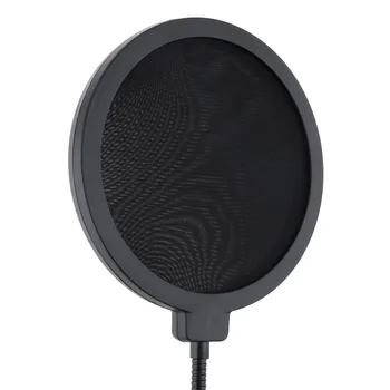 Dvojna Plast Studio Mikrofon Prilagodljiv Vetrni Zaslon Masko Mic Pop Filter Ščit za Govorjenje, Snemanje Dodatki
