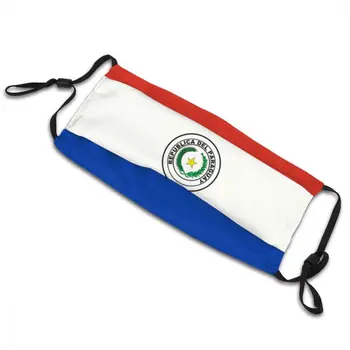 Zastavo Paragvaj Unisex Odraslih Za Večkratno Uporabo Usta Masko Dustproof Zaščitni Pokrov Za Odrasle Respirator Usta-Žarilna