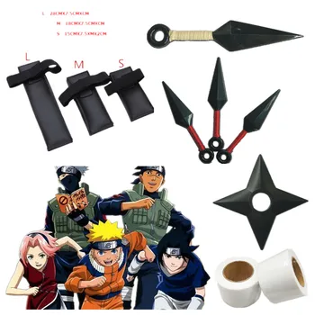 Anime cosplay Ninja Naruto Kunai Tri Nož Set Pikado Kunai Nož Halloween Cosplay Orožje Cosplay Prop