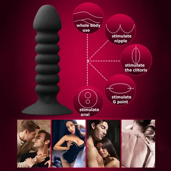 Brezžični Daljinski Analni Vibrator Spolnih Igrač za Moške Prostate Massager G-spot Stimulator 10 Hitrost Silikonski Vibracije Analni Noge