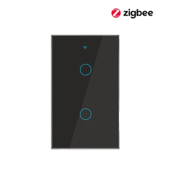 Zigbee stikalo smart touch stikalo Tuya APP daljinski upravljalnik podpira Alexa nadzor NAS standard 1/2/3gang Steno light touch senzor