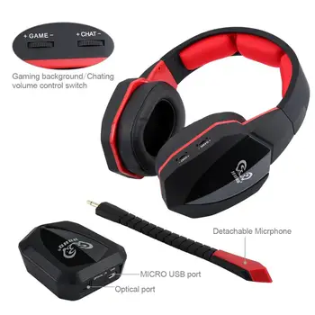 Poklic 7.1 Prostorski Zvok, Stereo vhod za Optični Wireless Gaming Slušalke za Xbox EN/ PS4 /PC