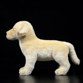 25 cm Veren Labrador Retriever Plišastih Igrač Mehko Kuža, Polnjene Živali, Lutke Resničnem Življenju Rumena Psa Igrače Za Otroke Darila