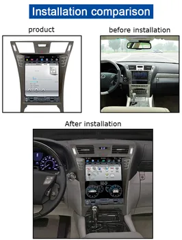 12.1 palca Telsa Slog Android Avto Večpredstavnostna DVD Predvajalnik, GPS Navigacija Za Lexus LS460 2008 Car Audio Stereo Radio