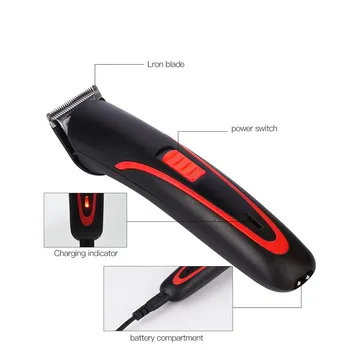 Prenosna Polnilna Lase Clipper Električni Akumulatorski Mini Hair Trimmer Pro Lase Rezanje Brado Trimer Za Moške Barber 4041