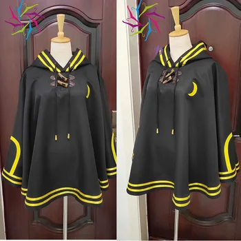 Novo Pokemon Anime Umbreon srčkan črn pulover s kapuco Cosplay Kostum Plašč Plašč Unisex